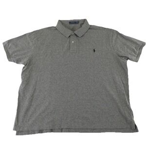 Polo Ralph Lauren Polo‎ Shirt Mens 3XB Gray Cotton Pony